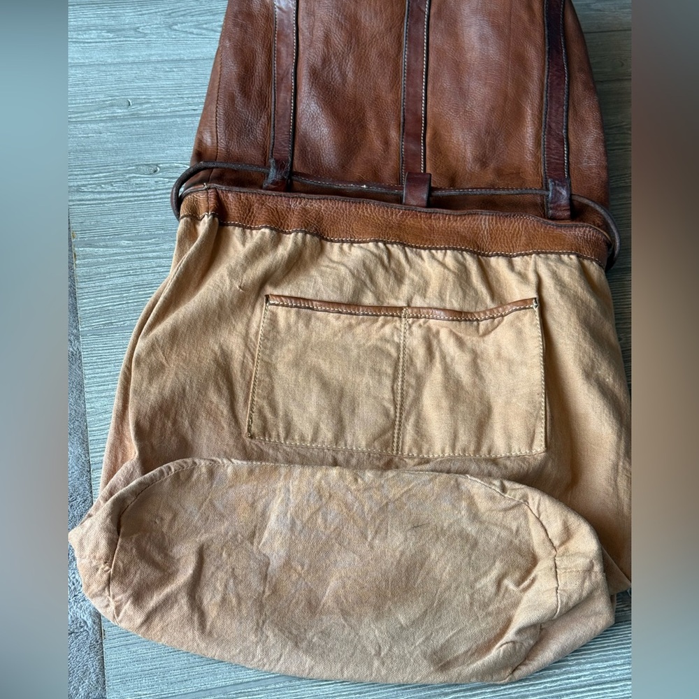 Sundance Cheval 2 tone leather vintage backpack/shoulder bag. First generation - Picture 13 of 16